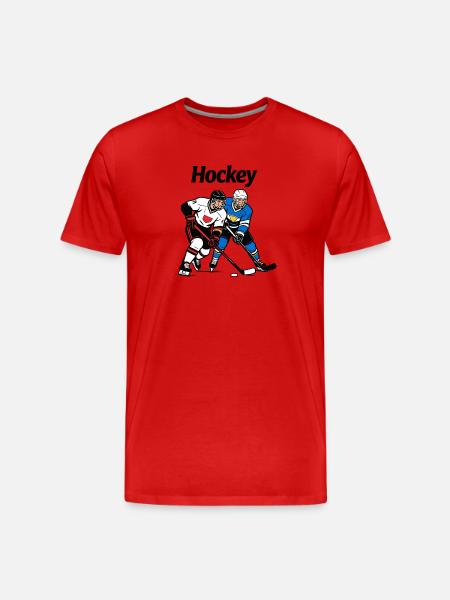 ijshockey - Men's Premium Organic T-Shirt - red