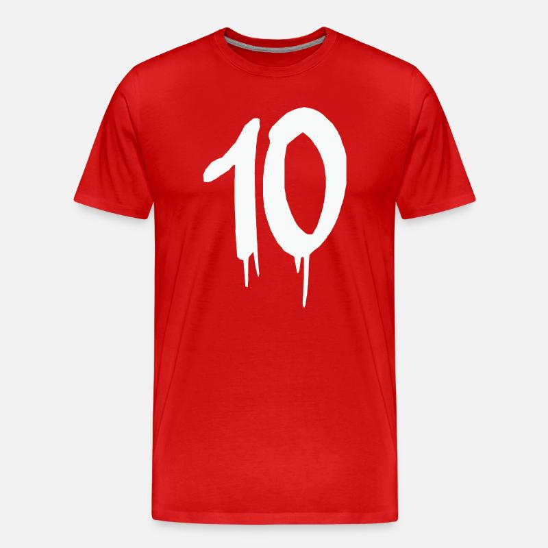 10- - Männer Premium Bio T-Shirt - Rot