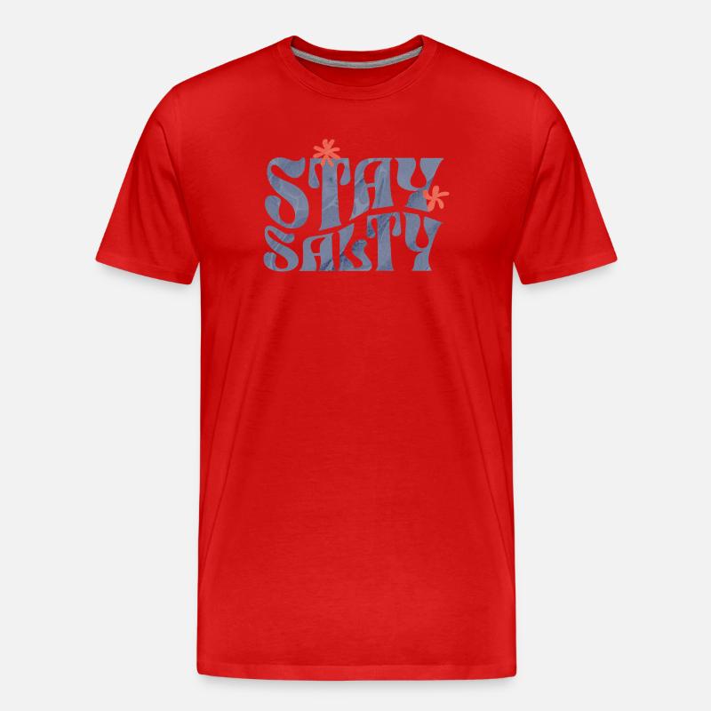 Reste amer - T-shirt bio Premium Homme - rouge