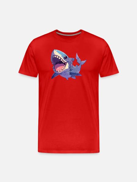 Great White Shark Great White Shark - Men's Premium Organic T-Shirt - red
