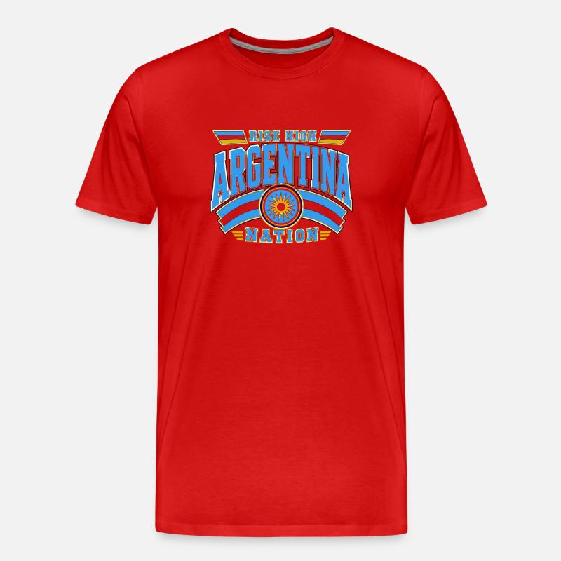Argentinien Nation Champion - Männer Premium Bio T-Shirt - Rot