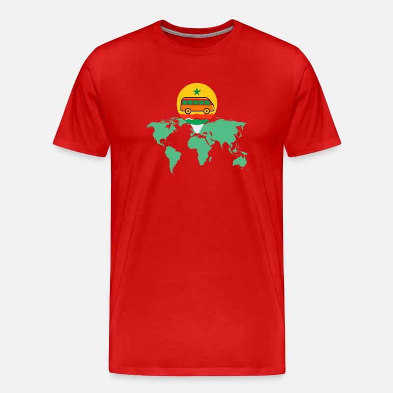 Senegal - Männer Premium Bio T-Shirt - Rot
