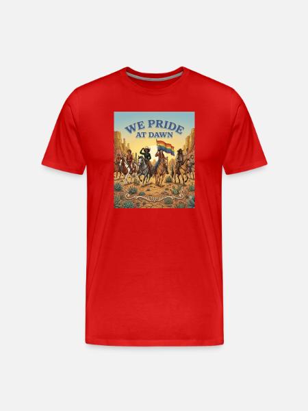 Dawn Pride Riders - Men's Premium Organic T-Shirt - red