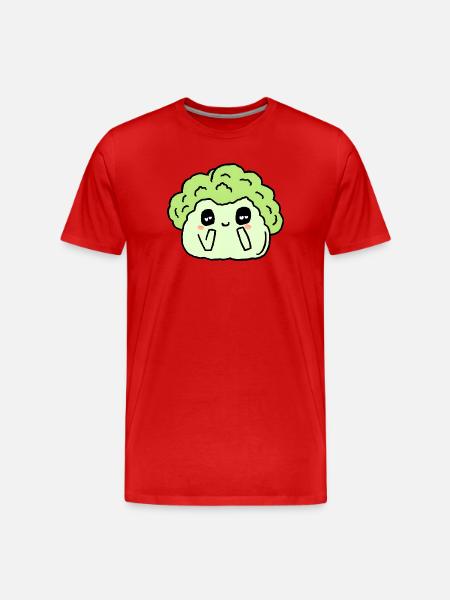 Broccoli - Men's Premium Organic T-Shirt - red