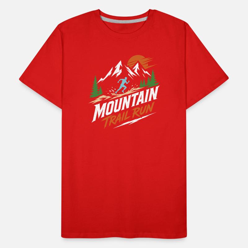 Course de montagne T-shirt bio Premium Homme