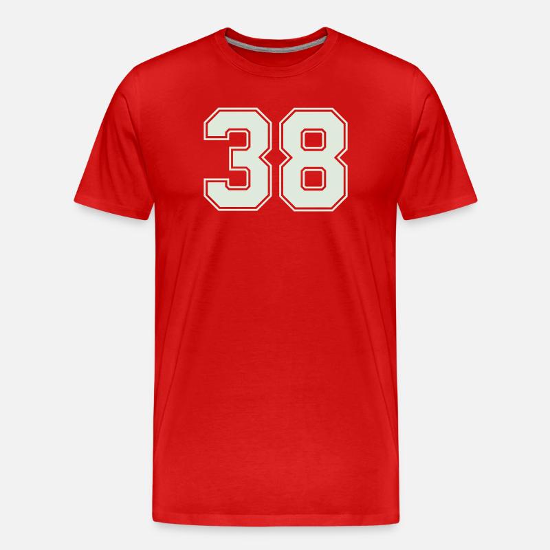 38- - Männer Premium Bio T-Shirt - Rot