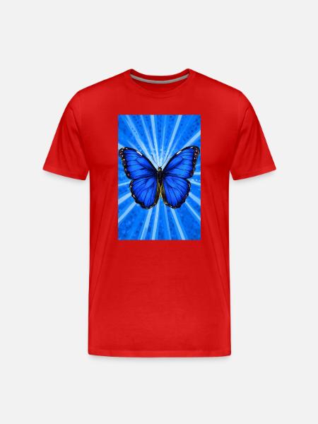 papillon - T-shirt bio Premium Homme - rouge