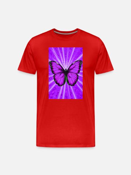 papillon - T-shirt bio Premium Homme - rouge