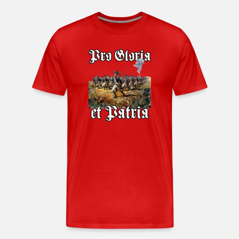 preußische armee preußen uniform preußisches - Männer Premium Bio T-Shirt - Rot
