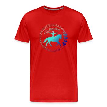 Terrains de voûte – Cadeau pour les Vaulters - T-shirt bio Premium Homme - rouge - Devant - Damien (186cm)