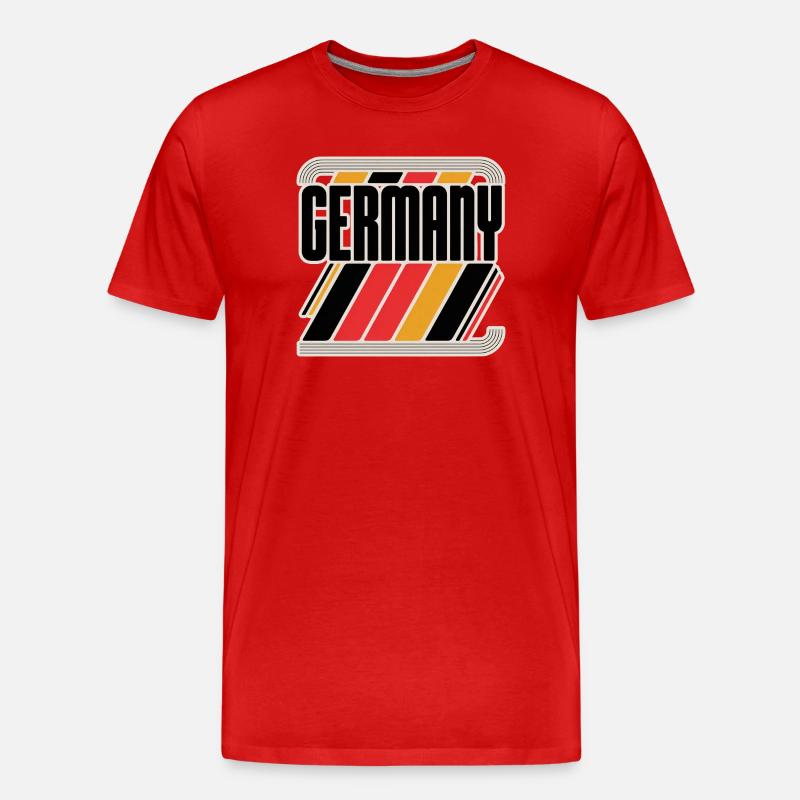 Germany - Männer Premium Bio T-Shirt - Rot