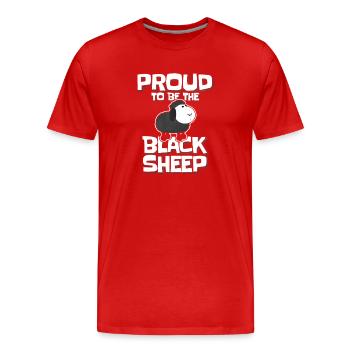 Abi Schwarzes Schaf Abschluss Jahrgang - Männer Premium Bio T-Shirt - Rot - Vorne - Damien (186cm)