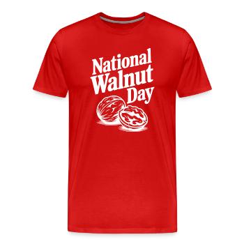 Journée nationale du noix - T-shirt bio Premium Homme - rouge - Devant - Damien (186cm)