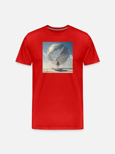 Boxer devant la spirale orbitale - T-shirt bio Premium Homme - rouge