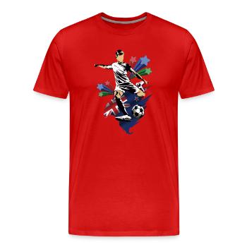 Nouvelle-Zélande - Nouvelle-Zélande - Drapeau - T-shirt bio Premium Homme - rouge - Devant - Damien (186cm)