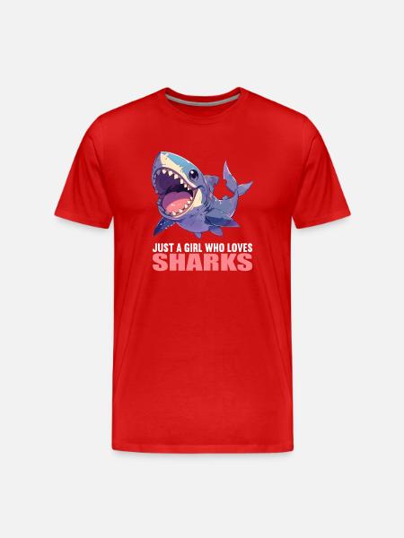Requins Requin - T-shirt bio Premium Homme - rouge