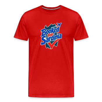 Mädchenreisegeschenke, für Sardinien Vacation Quo gebucht - Männer Premium Bio T-Shirt - Rot - Vorne - Damien (186cm)