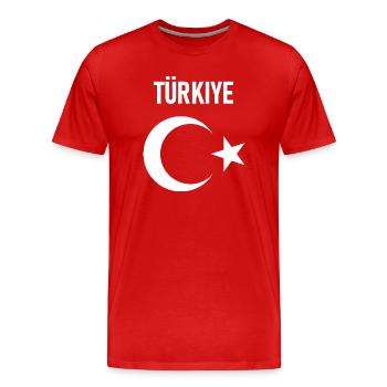 TÜRKEI TÜRKIYE TÜRKISCHE Europa Sport Fan - Männer Premium Bio T-Shirt - Rot - Vorne - Damien (186cm)