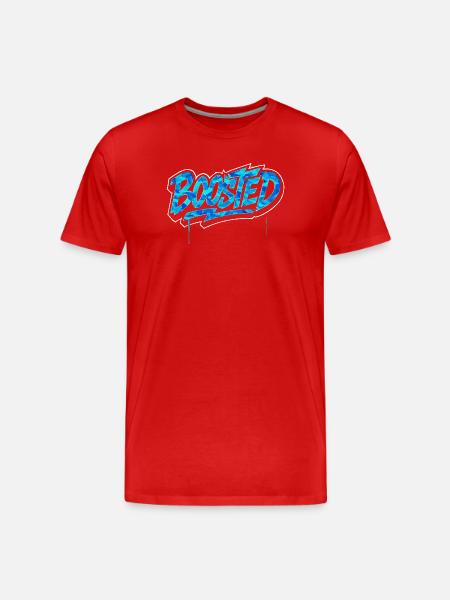 Boosted Saying Camouflage JDM Tuning - Men's Premium Organic T-Shirt - red