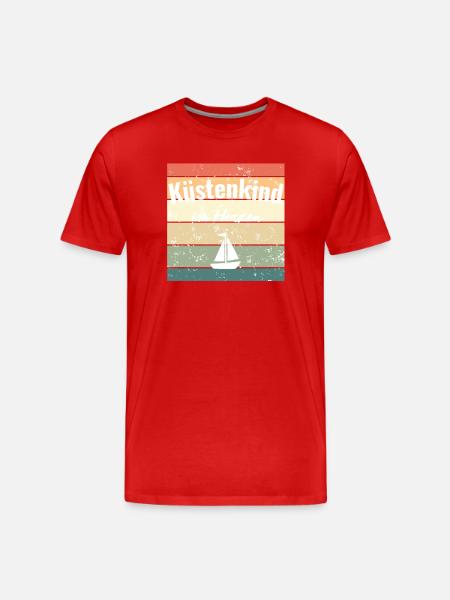 Sea feeling for the soul - Men's Premium Organic T-Shirt - red