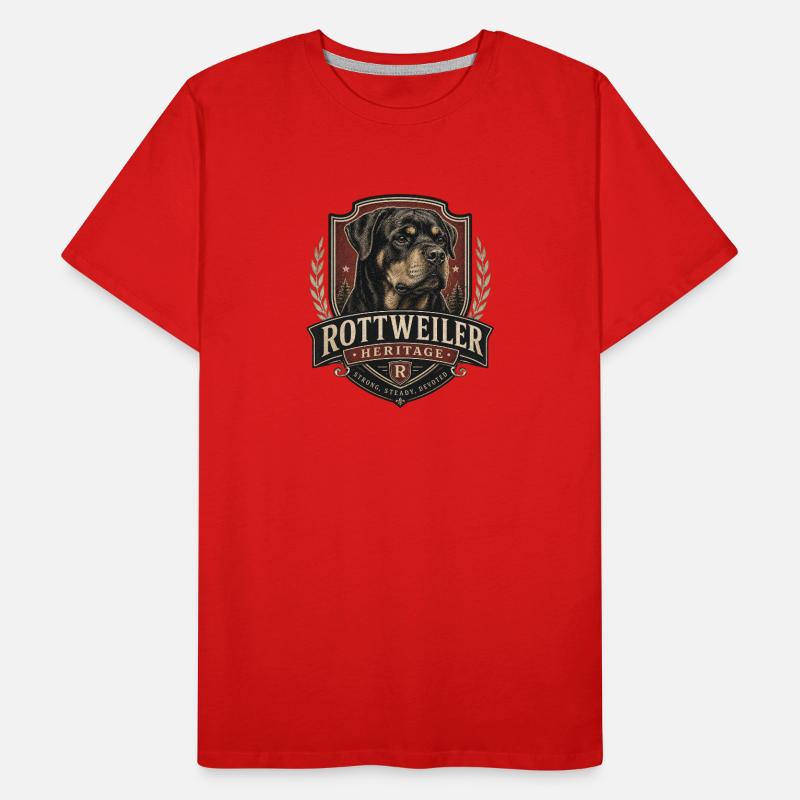 Rottweiler Heritage Crest Men's Premium Organic T-Shirt