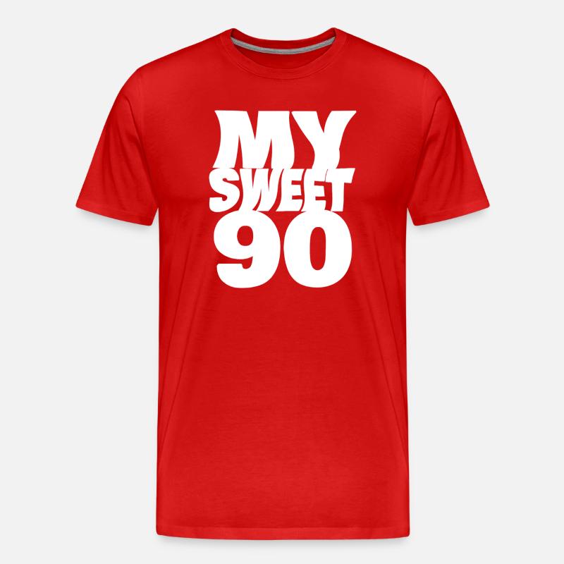 Suess 90 - Männer Premium Bio T-Shirt - Rot