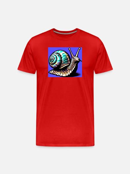 Escargot - T-shirt bio Premium Homme - rouge