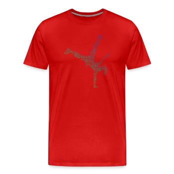 Streetdance Geschenkidee für eine Hip-Hop-Tänzerin - Männer Premium Bio T-Shirt - Rot - Vorne - Damien (186cm)