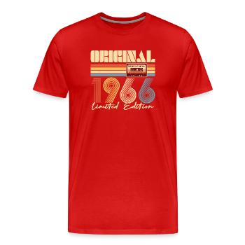 60. Geburtstag, 60 Jahre - Männer Premium Bio T-Shirt - Rot - Vorne - Damien (186cm)