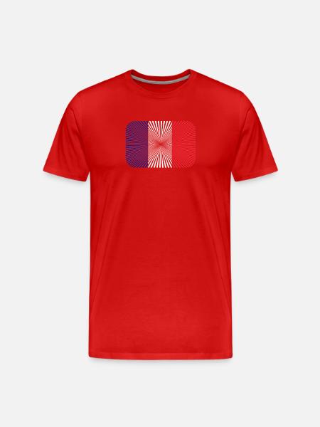 France France Flag - Men's Premium Organic T-Shirt - red