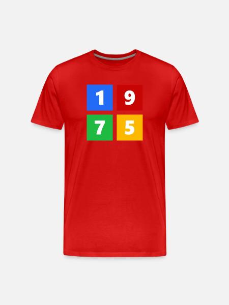 1975 - Men's Premium Organic T-Shirt - red