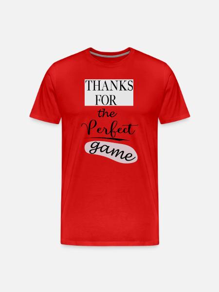 Thank you - Men's Premium Organic T-Shirt - red