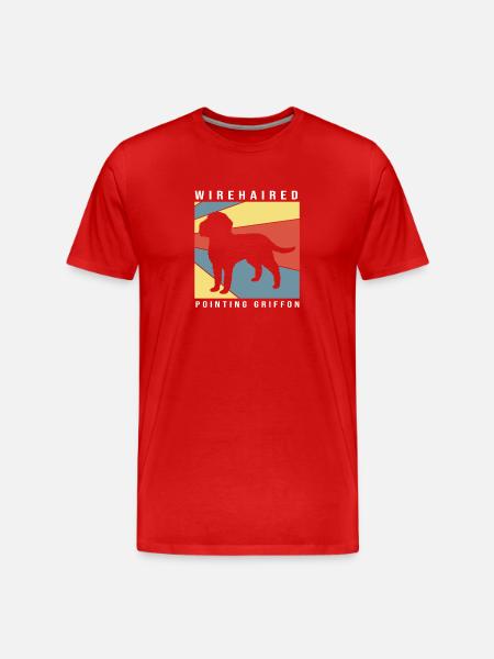 Griffon - Männer Premium Bio T-Shirt - Rot