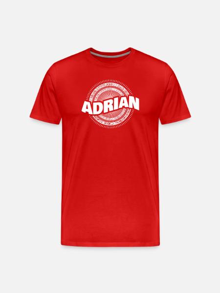 name Adrian - Men's Premium Organic T-Shirt - red