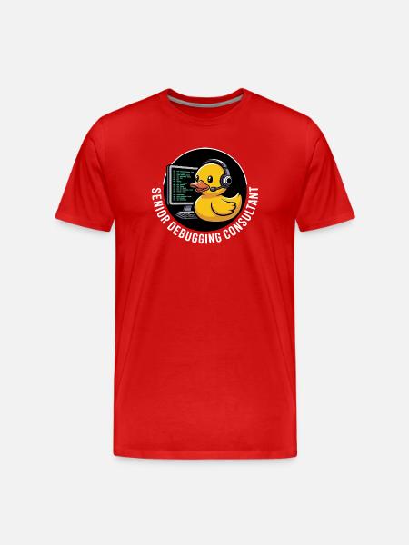 Quakender Debugging Berater Geschenk Nerd - Männer Premium Bio T-Shirt - Rot