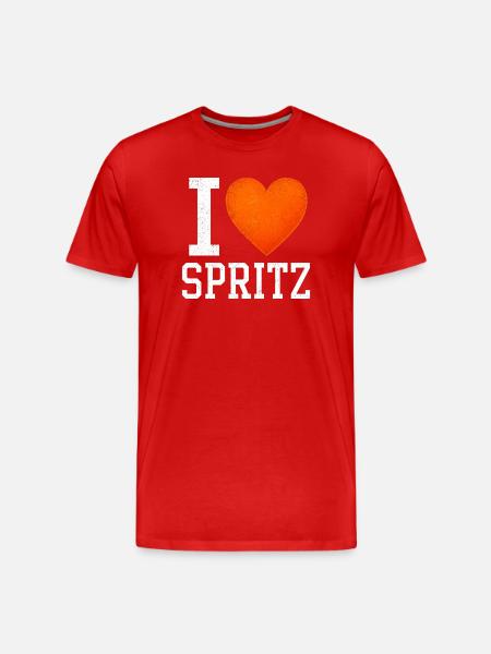 I Love Spritz Party - Men's Premium Organic T-Shirt - red