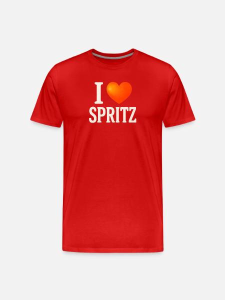 I Love Spritz Party - Men's Premium Organic T-Shirt - red