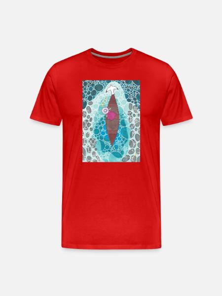 Made by Zaneta - Men's Premium Organic T-Shirt - red