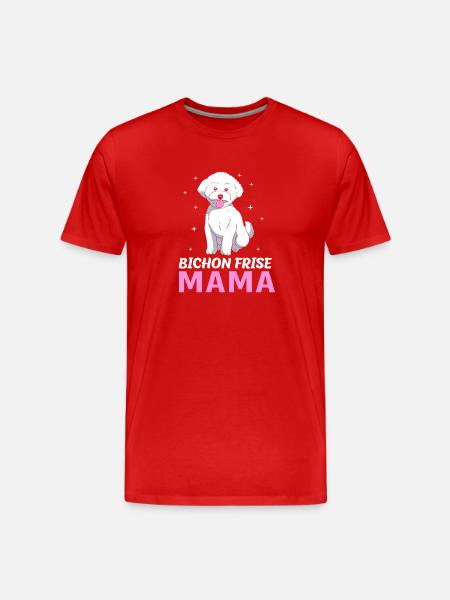 Bichon Frise - Männer Premium Bio T-Shirt - Rot