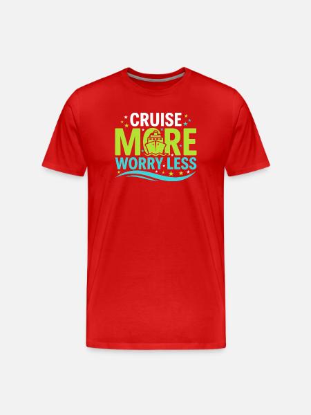 Kreuzfahrt-oma, Oma An Deck, - Männer Premium Bio T-Shirt - Rot