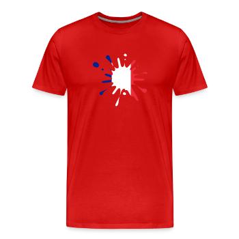 France, France - T-shirt bio Premium Homme - rouge - Devant - Damien (186cm)