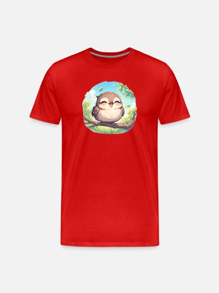 Oiseaux moqueurs Oiseaux moqueurs - T-shirt bio Premium Homme - rouge
