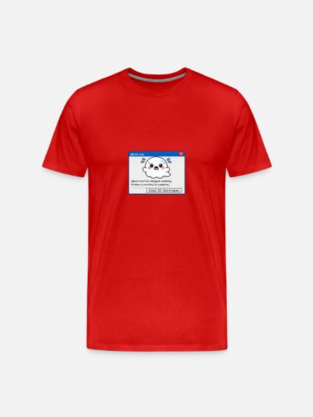 Ghost.exe Has Stopped Working - Men's Premium Organic T-Shirt - red