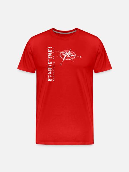 Wasserburg am Inn - Men's Premium Organic T-Shirt - red