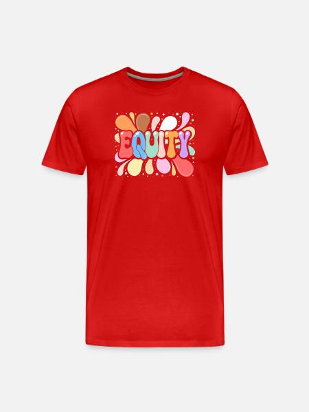 Farbige Gleichheit - Männer Premium Bio T-Shirt - Rot