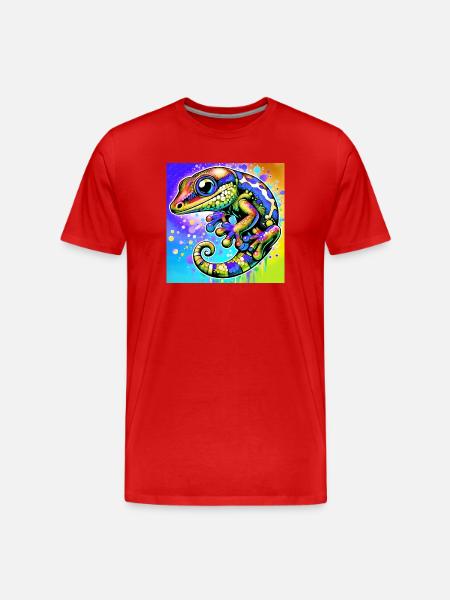 Gecko - T-shirt bio Premium Homme - rouge