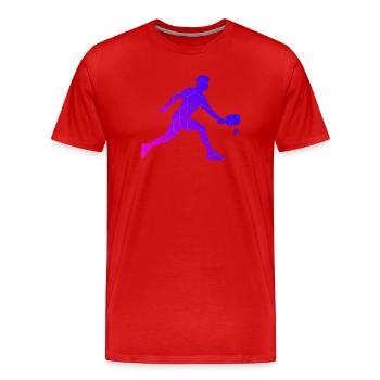 Les fans de joueurs de pickleball adorent la communauté du pickleball - T-shirt bio Premium Homme - rouge - Devant - Damien (186cm)
