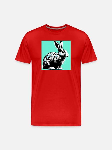 rabbit - Men's Premium Organic T-Shirt - red