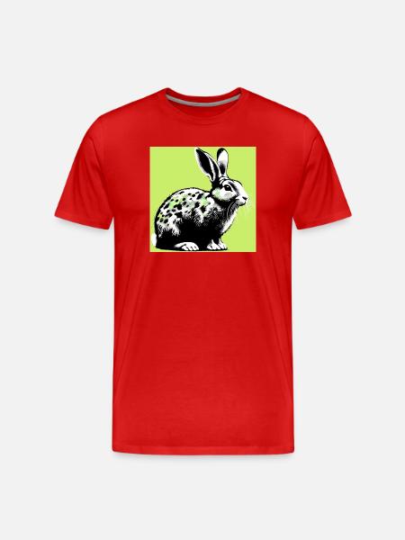 rabbit - Men's Premium Organic T-Shirt - red