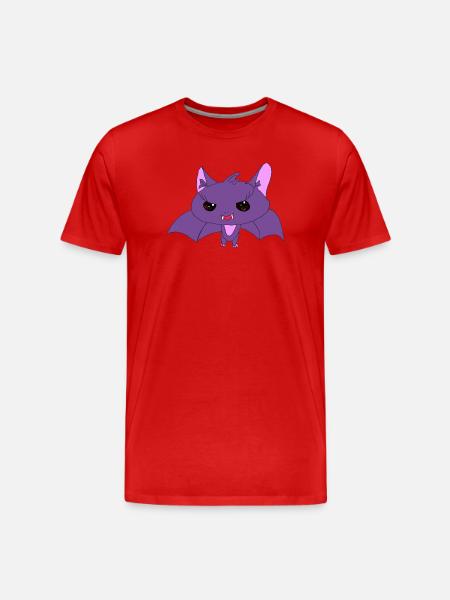 Little Bat – Cute Dark - Men's Premium Organic T-Shirt - red